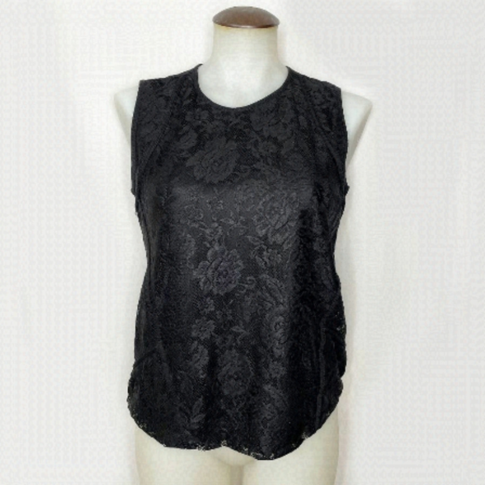 BLACK Lace Sleeveless Top 💚🌻